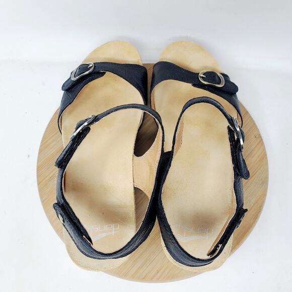 Dansko Tricia Sandals Womens 39 Wedge Comfort Ankle Strap Shoes - Picture 8 of 13